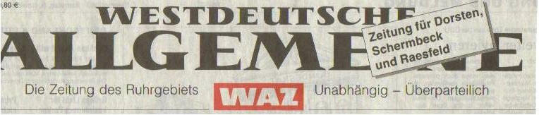 Artikel in der WAZ